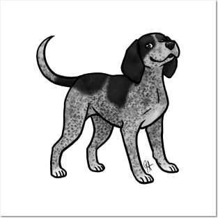 Dog - Bluetick Coonhound - Blue Posters and Art